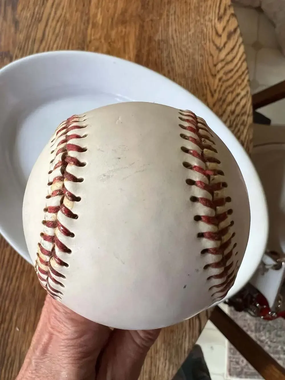 Miller Lite wood baseball